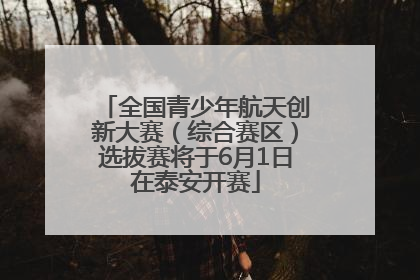 全国青少年航天创新大赛（综合赛区）选拔赛将于6月1日在泰安开赛