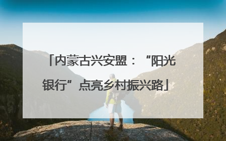 内蒙古兴安盟：“阳光银行”点亮乡村振兴路