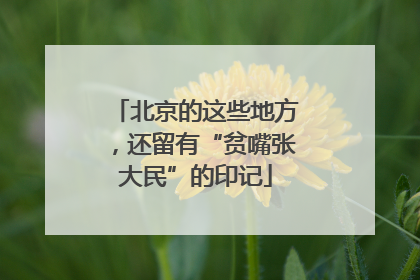 北京的这些地方，还留有“贫嘴张大民”的印记