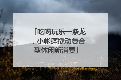 吃喝玩乐一条龙，小帐篷撬动复合型休闲新消费