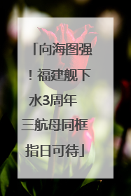 向海图强！福建舰下水3周年 三航母同框指日可待