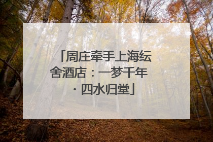 周庄牵手上海纭舍酒店：一梦千年・四水归堂