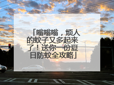 嗡嗡嗡，烦人的蚊子又多起来了！送你一份夏日防蚊全攻略