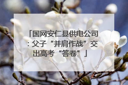 国网安仁县供电公司：父子“并肩作战”交出高考“答卷”