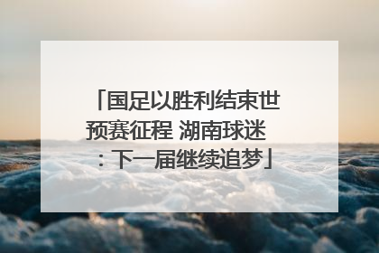 国足以胜利结束世预赛征程 湖南球迷：下一届继续追梦