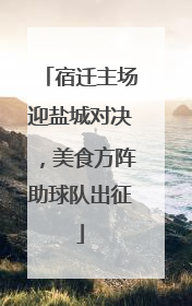 宿迁主场迎盐城对决，美食方阵助球队出征