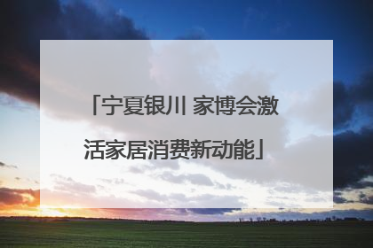 宁夏银川 家博会激活家居消费新动能