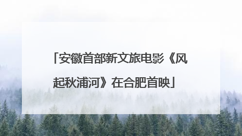安徽首部新文旅电影《风起秋浦河》在合肥首映