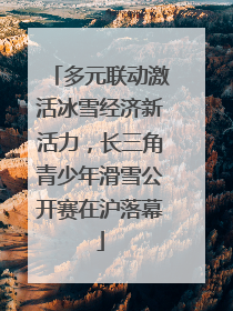 多元联动激活冰雪经济新活力，长三角青少年滑雪公开赛在沪落幕