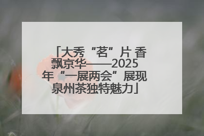 大秀“茗”片 香飘京华——2025年“一展两会”展现泉州茶独特魅力