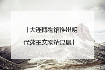大连博物馆推出明代藩王文物精品展