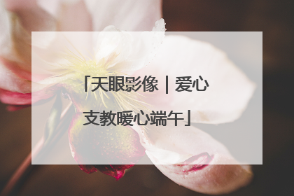 天眼影像｜爱心支教暖心端午