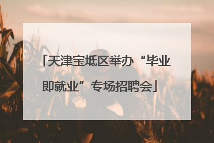天津宝坻区举办“毕业即就业”专场招聘会