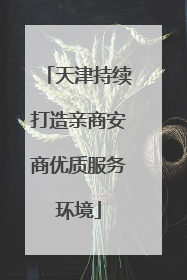 天津持续打造亲商安商优质服务环境