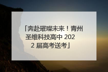 奔赴璀璨未来！青州圣维科技高中 2022 届高考送考