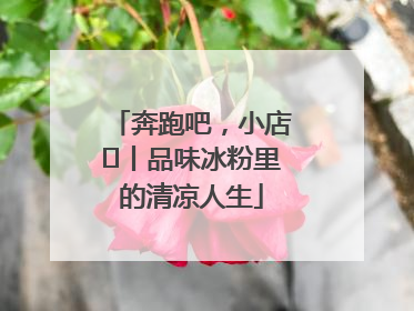 奔跑吧，小店㊴丨品味冰粉里的清凉人生