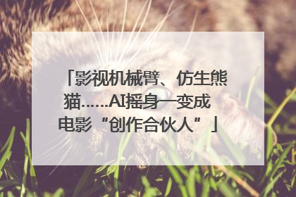 影视机械臂、仿生熊猫……AI摇身一变成电影“创作合伙人”