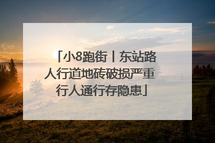 小8跑街丨东站路人行道地砖破损严重 行人通行存隐患