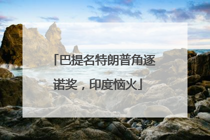巴提名特朗普角逐诺奖，印度恼火