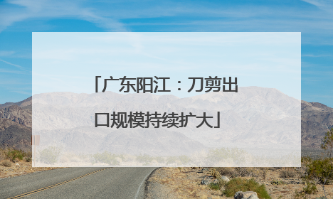 广东阳江：刀剪出口规模持续扩大