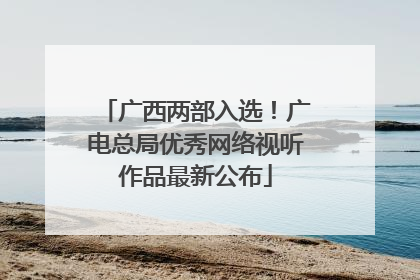 广西两部入选！广电总局优秀网络视听作品最新公布