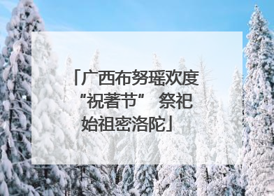 广西布努瑶欢度“祝著节” 祭祀始祖密洛陀