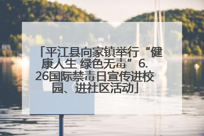 平江县向家镇举行“健康人生 绿色无毒”6.26国际禁毒日宣传进校园、进社区活动