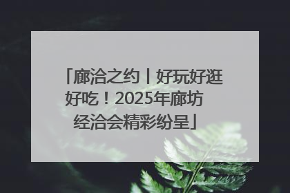廊洽之约丨好玩好逛好吃！2025年廊坊经洽会精彩纷呈