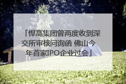 悍高集团曾两度收到深交所审核问询函 佛山今年首家IPO企业过会