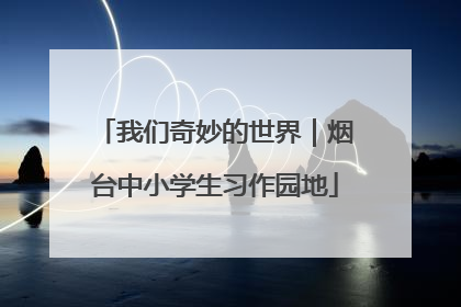 我们奇妙的世界｜烟台中小学生习作园地