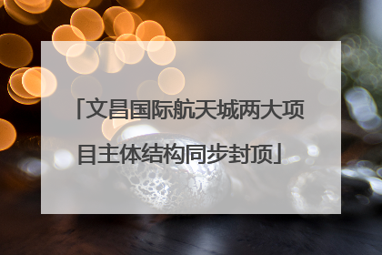 文昌国际航天城两大项目主体结构同步封顶