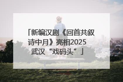 新编汉剧《回首共叙诗中月》亮相2025武汉“戏码头”