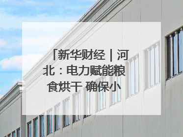 新华财经｜河北：电力赋能粮食烘干 确保小麦高质量归仓