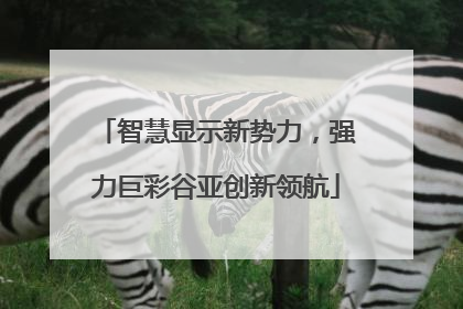 智慧显示新势力，强力巨彩谷亚创新领航
