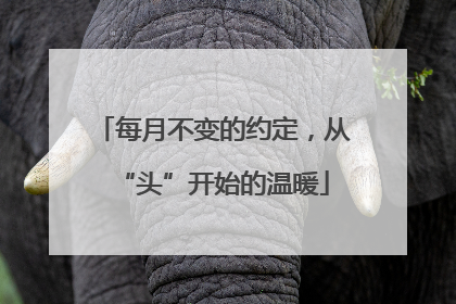 每月不变的约定，从“头”开始的温暖