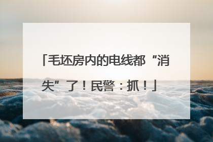 毛坯房内的电线都“消失”了！民警：抓！