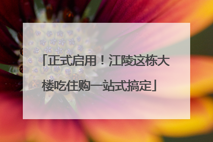 正式启用！江陵这栋大楼吃住购一站式搞定