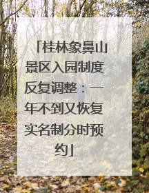 桂林象鼻山景区入园制度反复调整：一年不到又恢复实名制分时预约