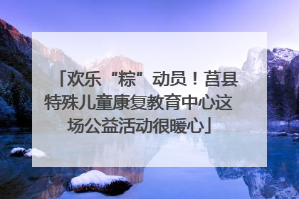 欢乐“粽”动员！莒县特殊儿童康复教育中心这场公益活动很暖心