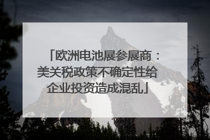 欧洲电池展参展商：美关税政策不确定性给企业投资造成混乱
