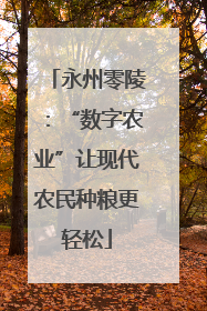 永州零陵：“数字农业”让现代农民种粮更轻松
