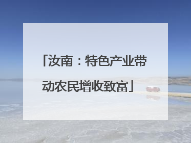 汝南：特色产业带动农民增收致富