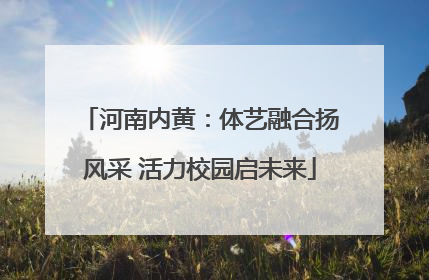河南内黄：体艺融合扬风采 活力校园启未来