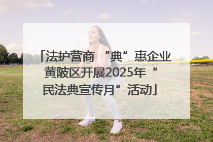 法护营商 “典”惠企业 黄陂区开展2025年“民法典宣传月”活动