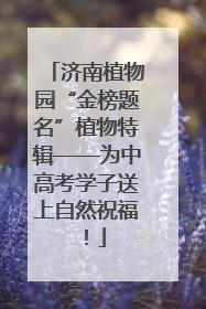 济南植物园“金榜题名”植物特辑——为中高考学子送上自然祝福！