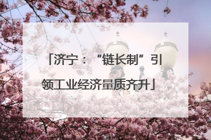济宁：“链长制”引领工业经济量质齐升
