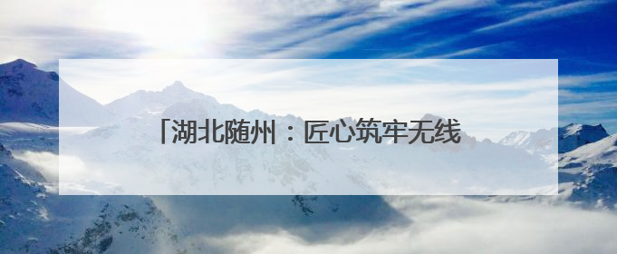 湖北随州：匠心筑牢无线屏障 电波护航华夏盛典