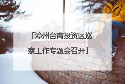 漳州台商投资区巡察工作专题会召开
