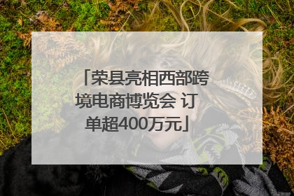 荣县亮相西部跨境电商博览会 订单超400万元