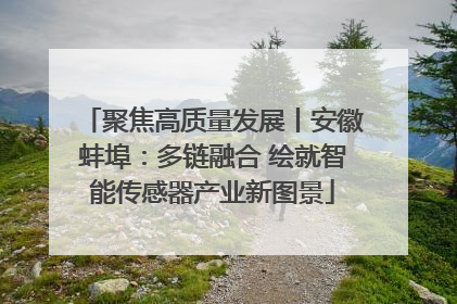 聚焦高质量发展丨安徽蚌埠：多链融合 绘就智能传感器产业新图景